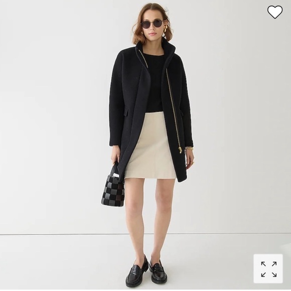 JCrew Cocoon Coat - Black - Picture 5 of 9